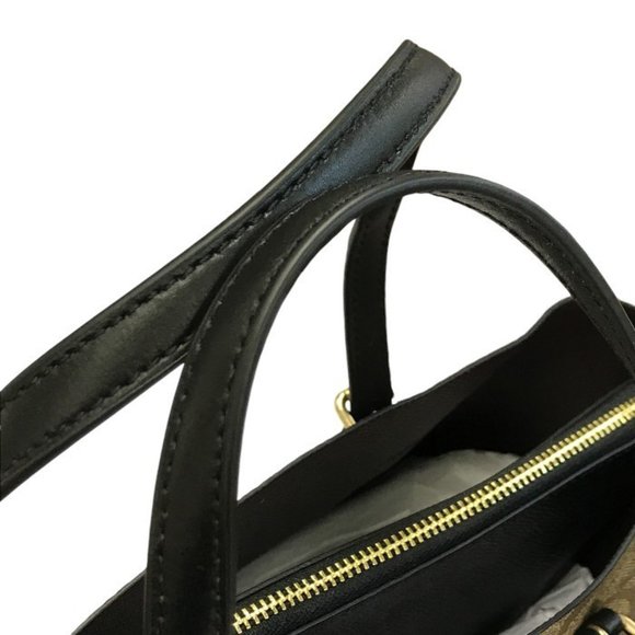 COACH Women's Signature 2-Way Tote Handbag, Brown, C4250 T1 - Picture 8 of 10